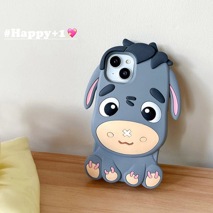 Stereo Cartoon Little Donkey iPhone Case