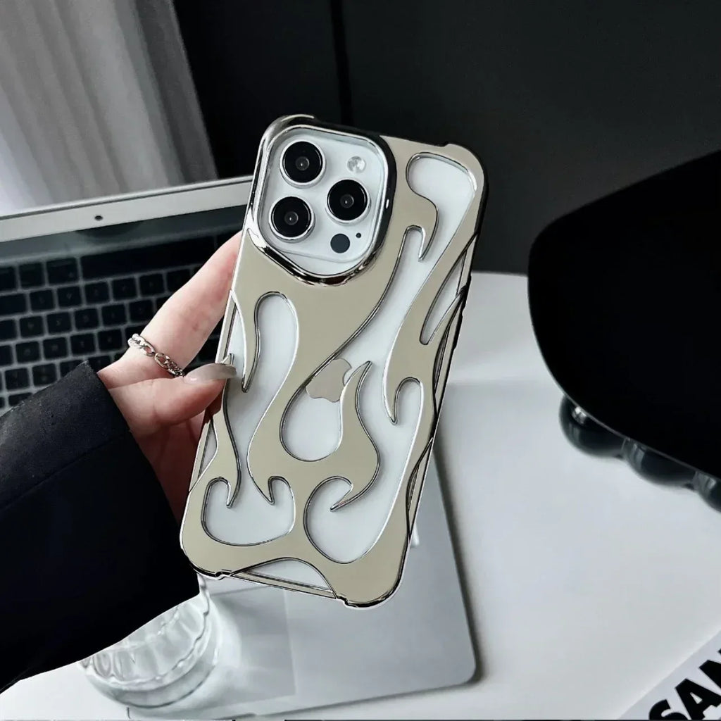 electroplated-hollow-heat-dissipation-iphone-case - Viexta