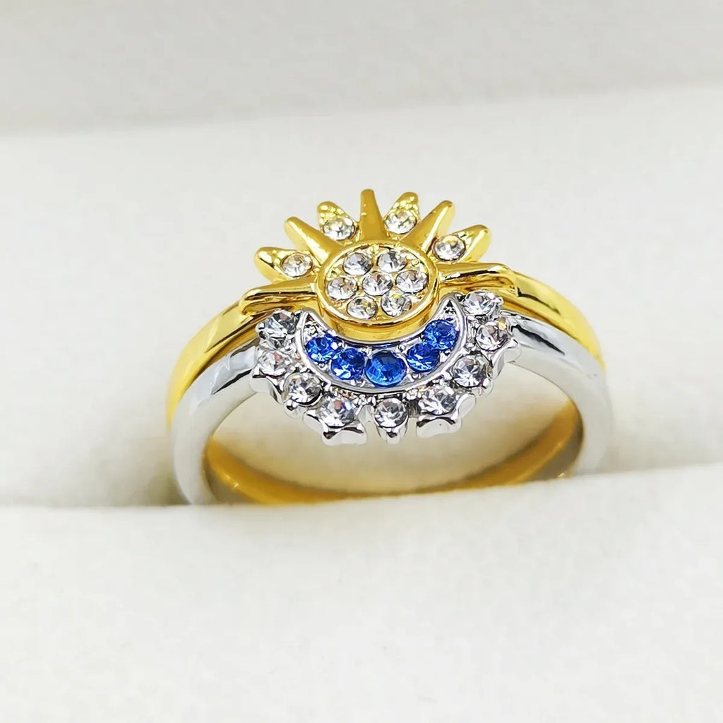Couple Rhinestones Ring - Viexta