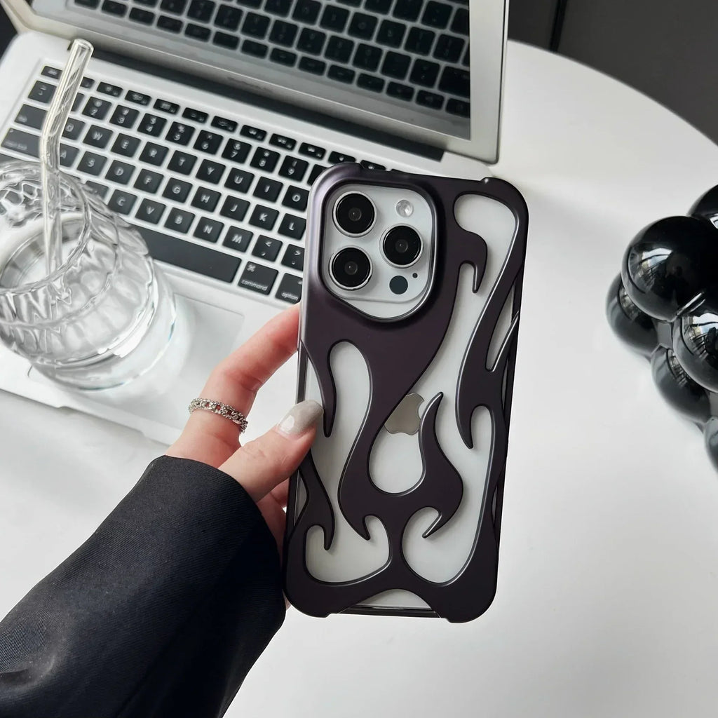 electroplated-hollow-heat-dissipation-iphone-case - Viexta