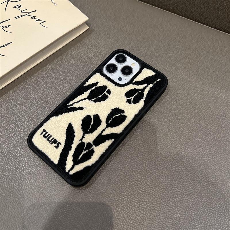 embroidered-tulip-vintage-iphone-case - Viexta