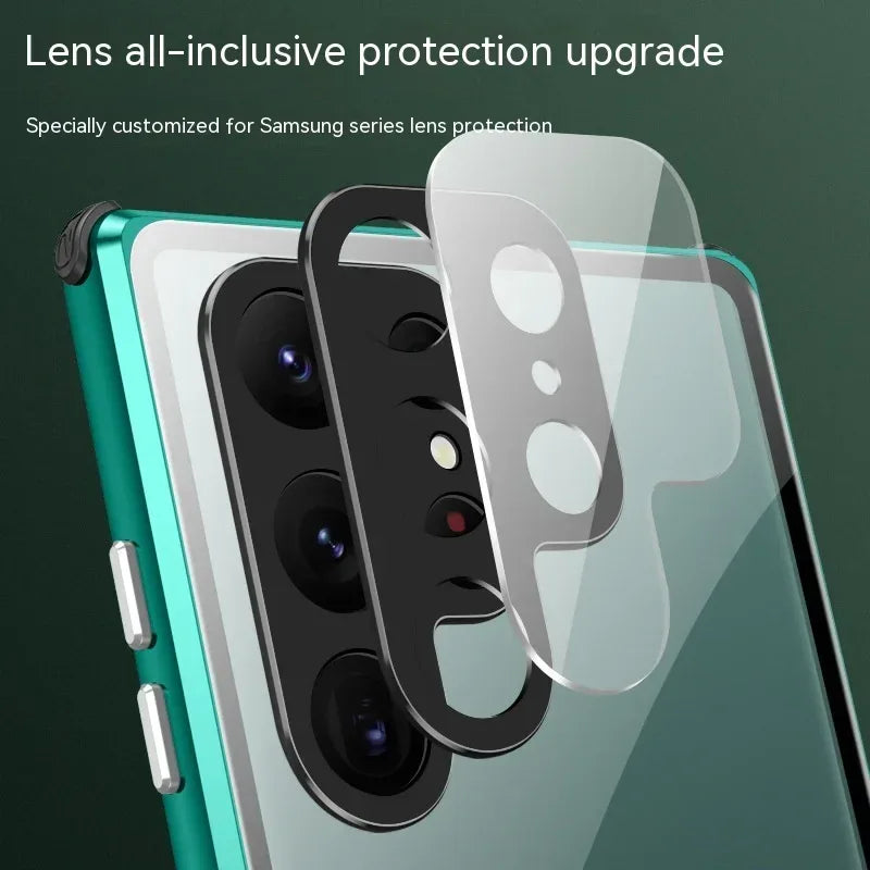 Peep-proof Mirror Magnetic Samsung S Series Phone Case - Viexta