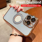 Electroplating Soft Diamond Ring IPhone Case - Viexta