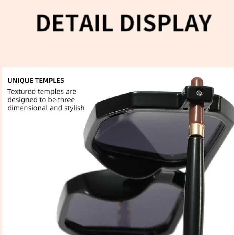 womens-thick-frame-square-frame-glasses - Viexta