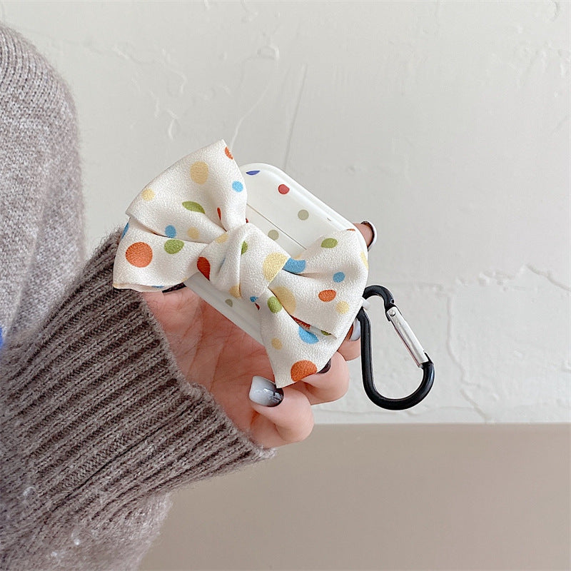 Bluetooth Wireless Earphone Cover With Bow Dot