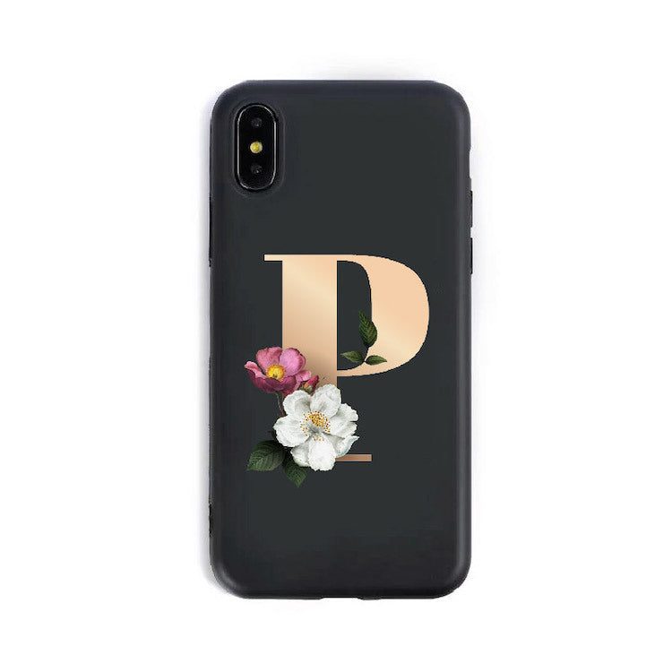 26 English Alphabet Silicone Phone Cases for IPHONE
