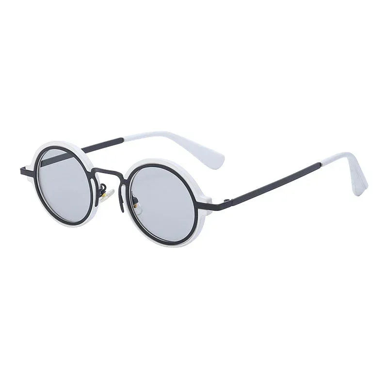 mens-fashion-uv-protection-round-rim-sunglasses - Viexta