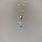 Electroplated 18K Golde Butterfly Necklace - Viexta