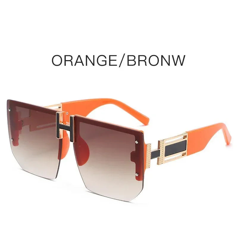 Retro Big Square Rim Glasses - Viexta