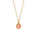 Minimalistic Water Drops Opal Necklace Set - Viexta