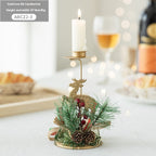 christmas-candlestick-golden-wrought-iron-window-decoration