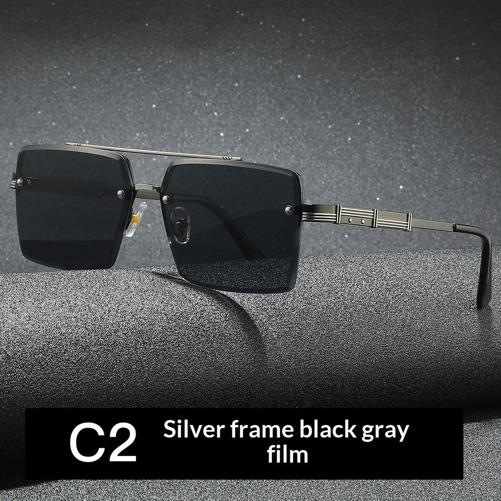 Mens Vintage Versatile Driving Sunglasses - Viexta