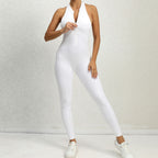 Zippered Yoga Fitness Jumpsuit Shapewear