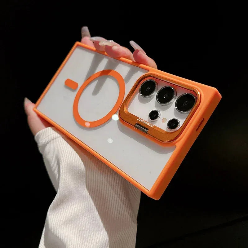 magnetic-lens-frame-metal-bracket-iphone-case - Viexta