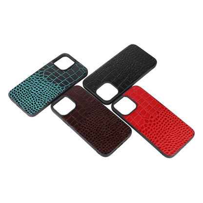 Solid Color Leather iPhone Case