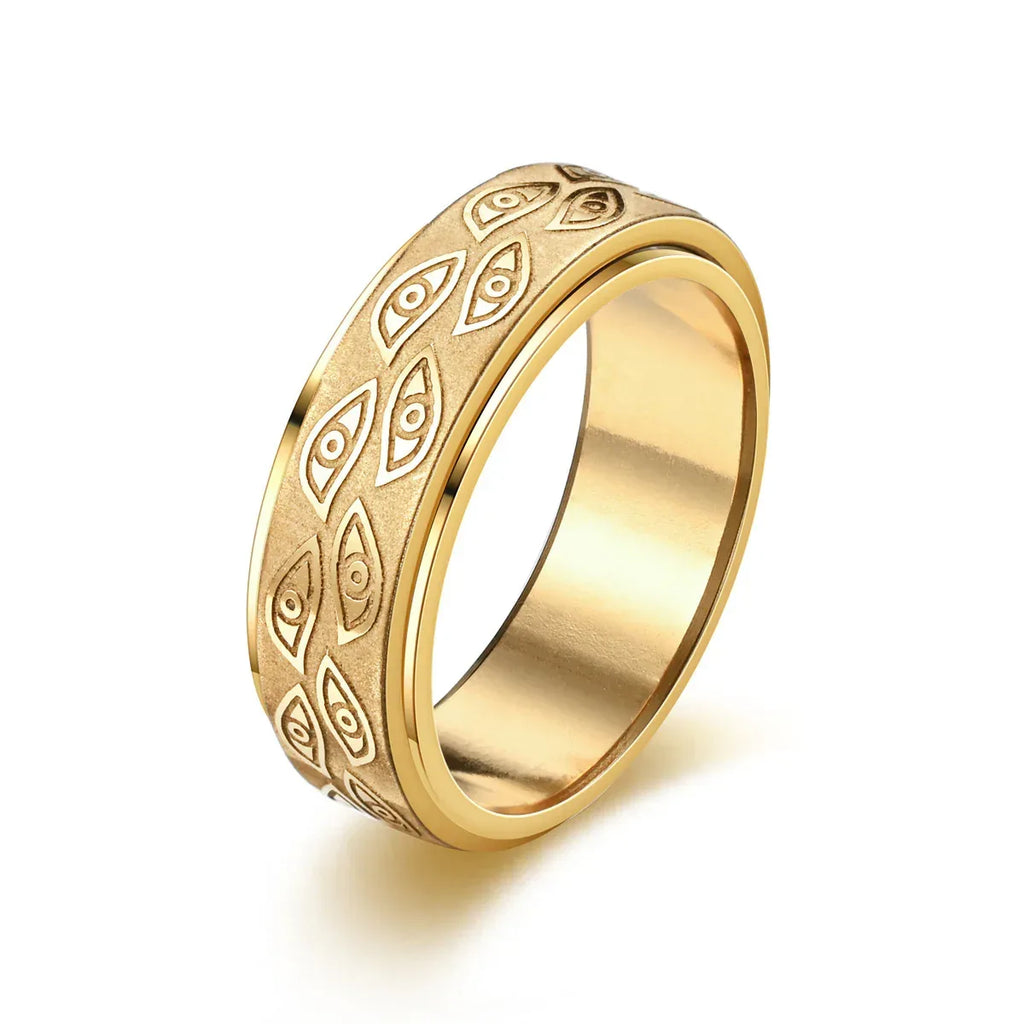 Rotatable Men's Stainless Steel Ring - Viexta