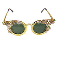 European and American exaggerated folding sunglasses for women, Baroque star street photography sunglasses, sunglasses for women