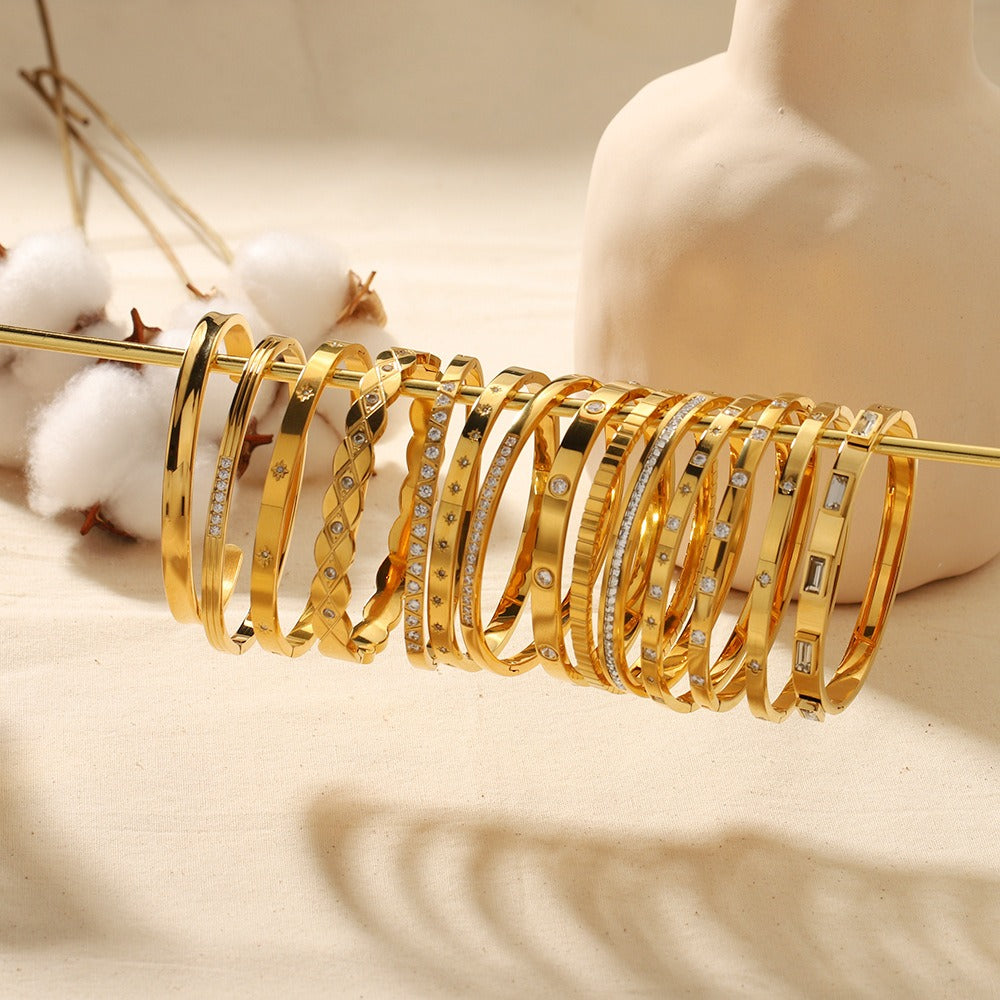 Stainless Steel Zircon Bracelet