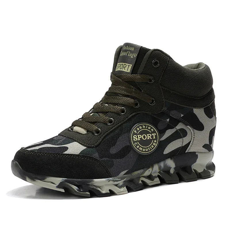 Women's Casual Camouflage Increased Sneakers - Viexta