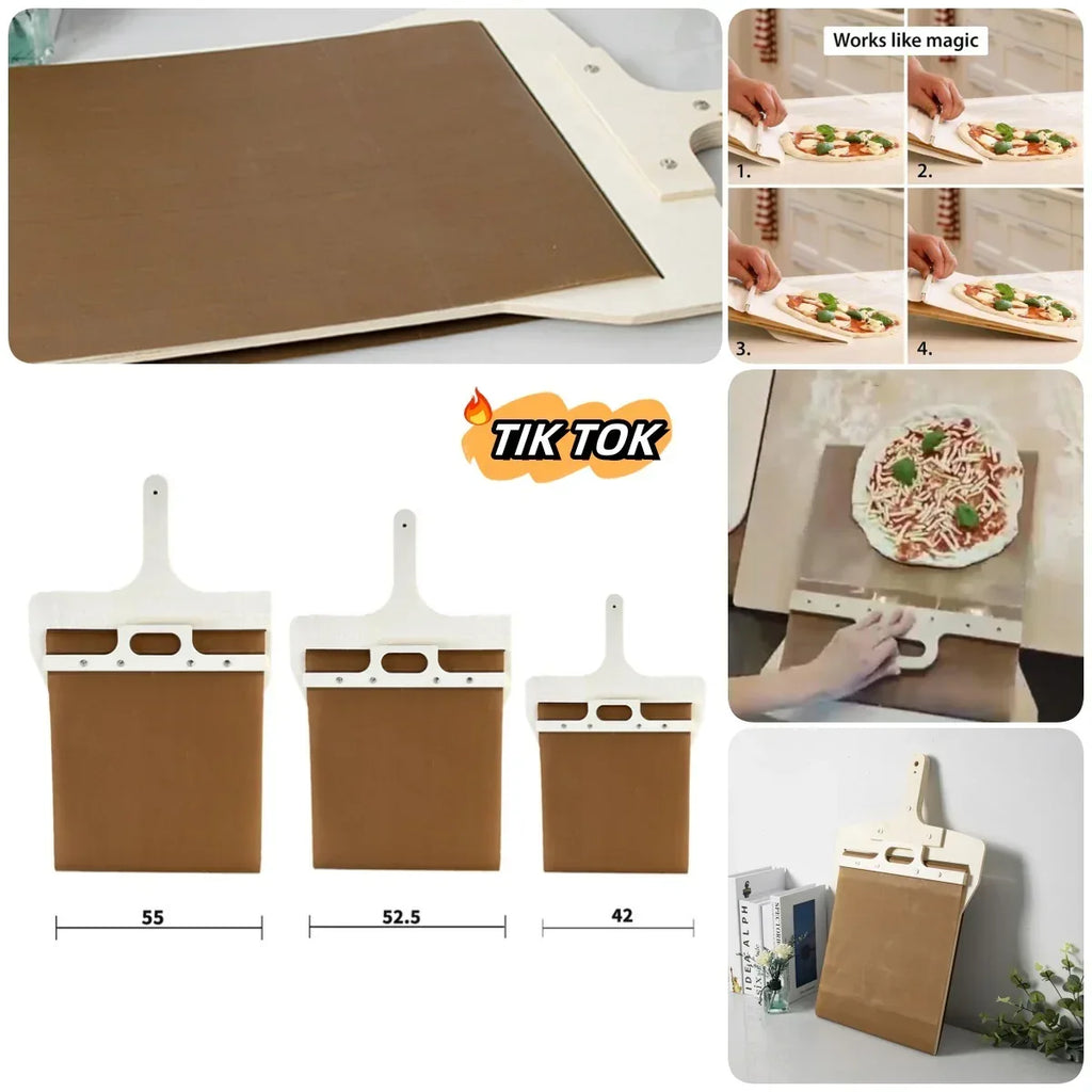 3 Sizes Sliding Pizza Peel Shovel - Viexta