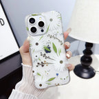Gold-stamped Floral iPhone Case With Double-sided Lamination - Viexta