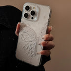 Butterfly-themed iPhone Case With Dreamy Glitter Powder