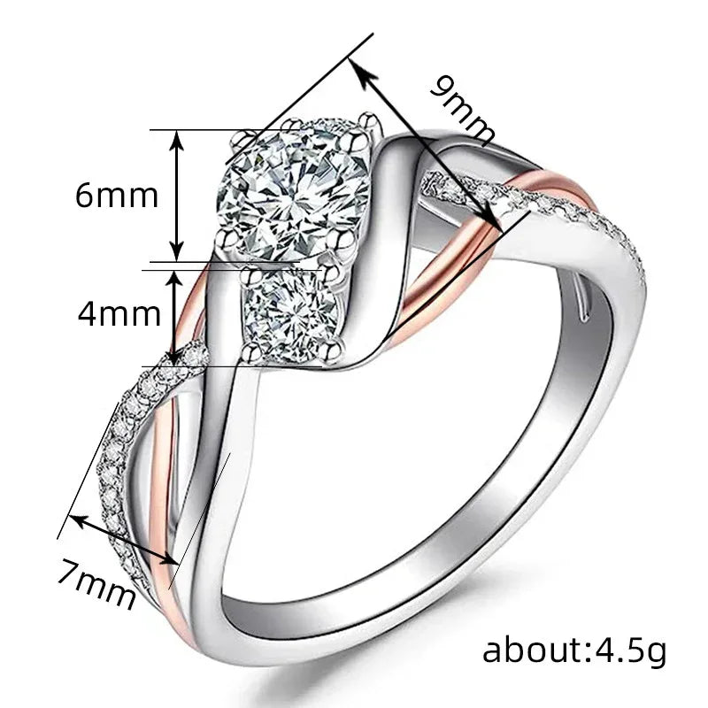Zircon Diamond Ring For Women - Viexta