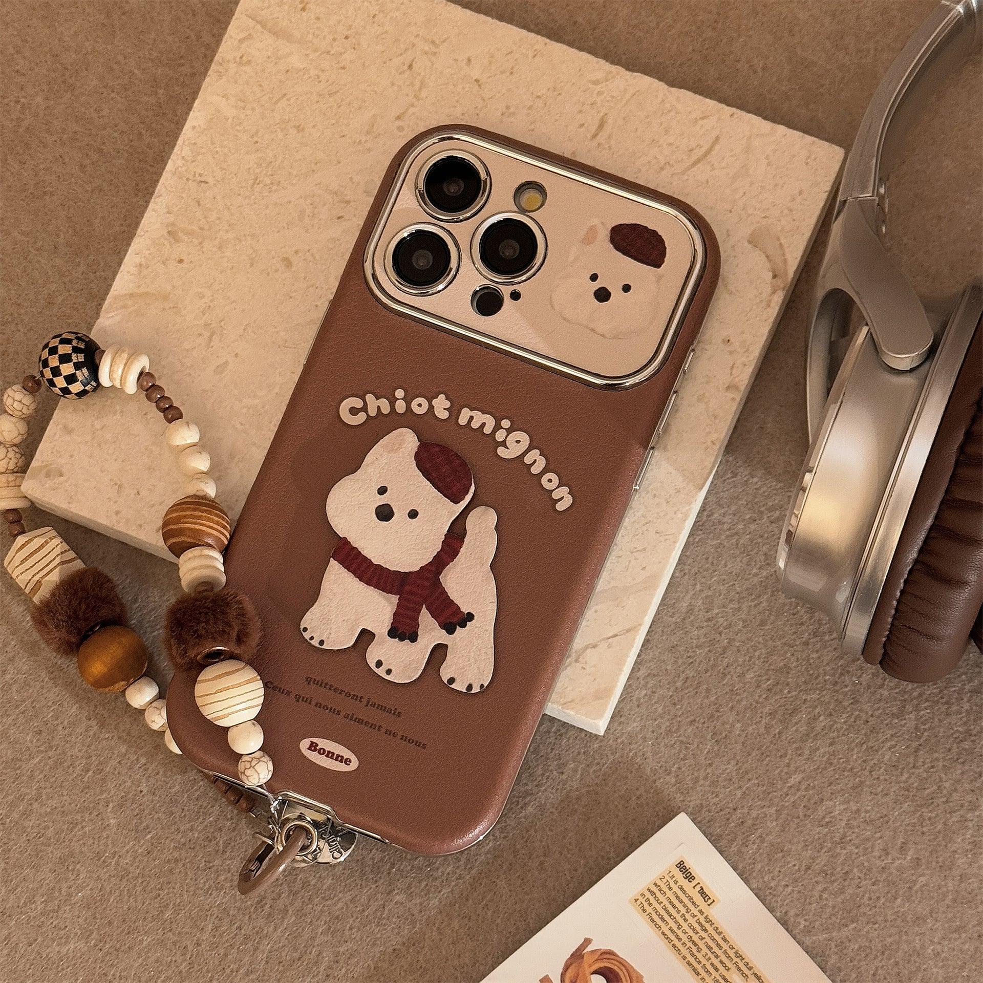 Brown 3D West Highland Terrier iPhone Case - Viexta
