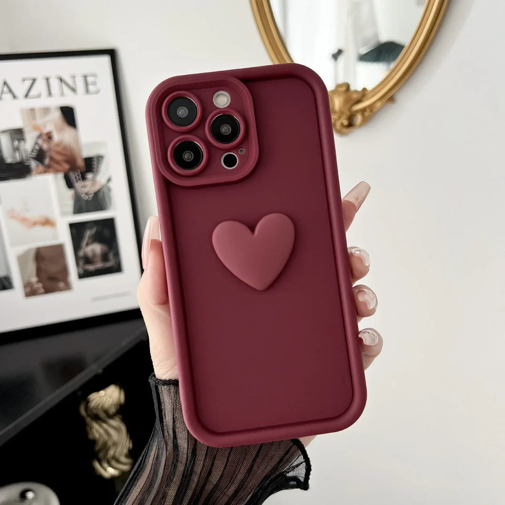 three-dimensional-heart-mobile-iphone-case - Viexta