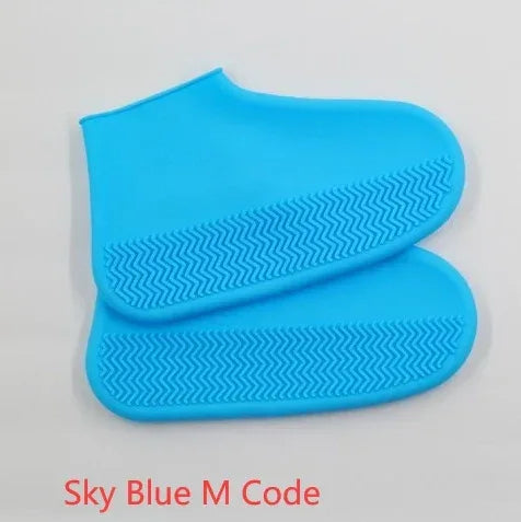 Men and women hiking slip wearable easy to carry silicone rain boots - Viexta