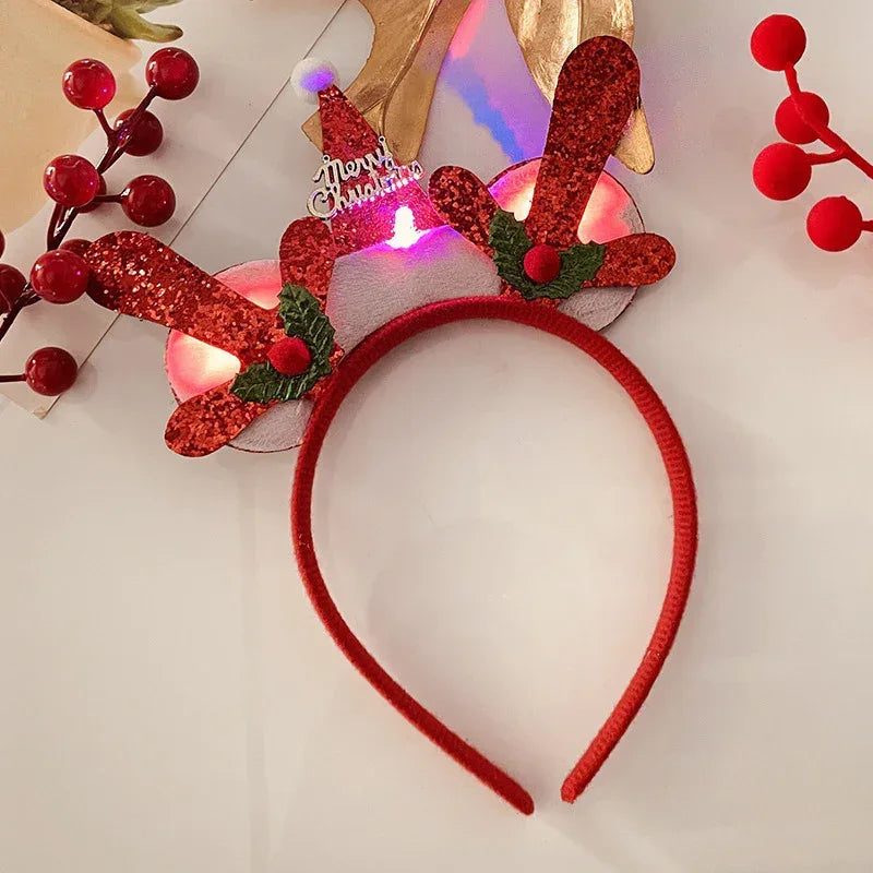 Christmas With Light Headband Snowflake - Viexta