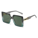 Square-shaped Gradient Oversized Sunglasses