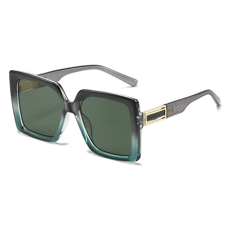 Square-shaped Gradient Oversized Sunglasses