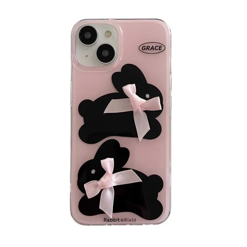 cute-bow-rabbit-iphone-case - Viexta