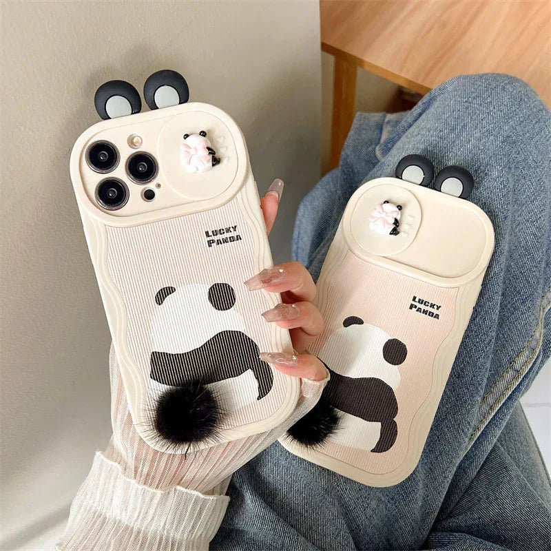 Furry Panda iPhone Case - Viexta