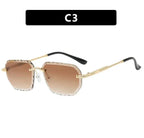Frameless Trimming Square Sunglasses - Viexta