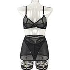 womens-striped-mesh-lingerie - Viexta