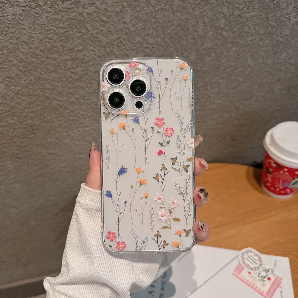 ins-floral-phone-flower-iphone-case - Viexta