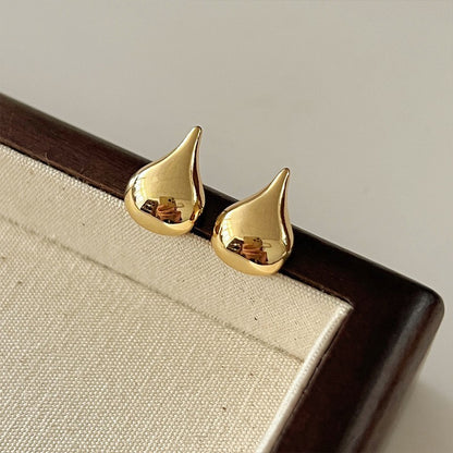 Retro Hong Kong Golden Versatile Earrings