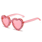 Peach Heart Sunglasses For Women - Viexta