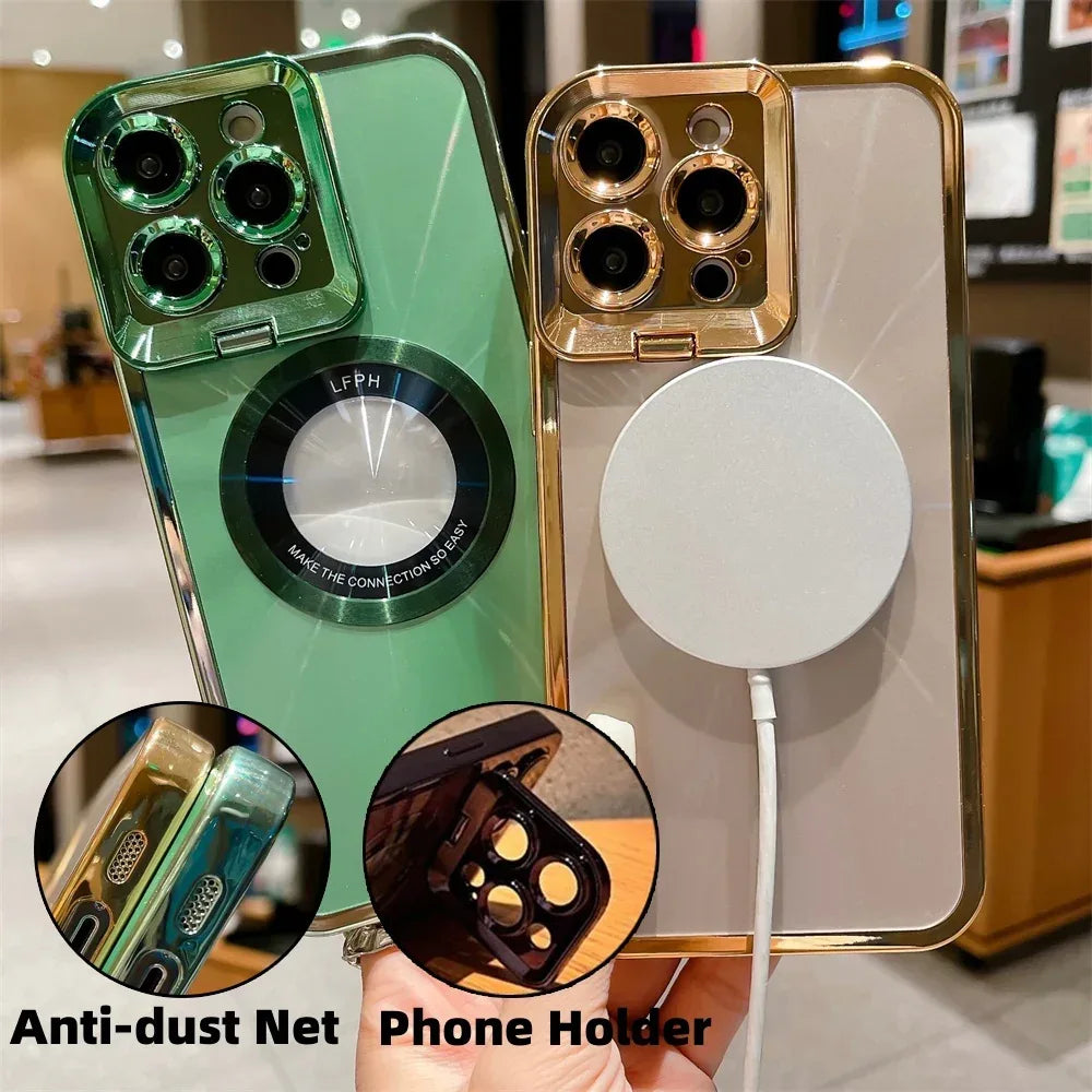 Electroplated Phone Case Luxury CD Pattern for IPHONE - Viexta