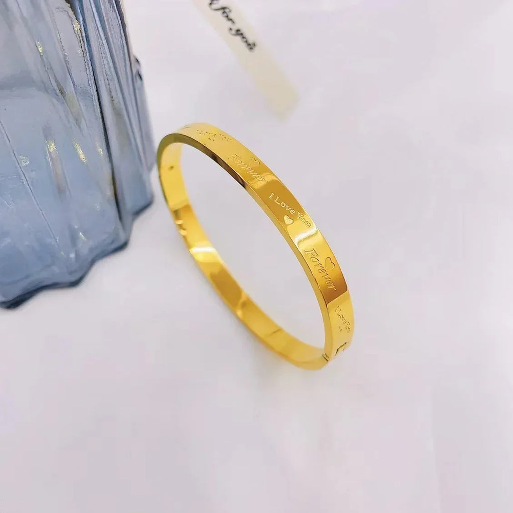 Light Luxury Forever Titanium Steel kada - Viexta