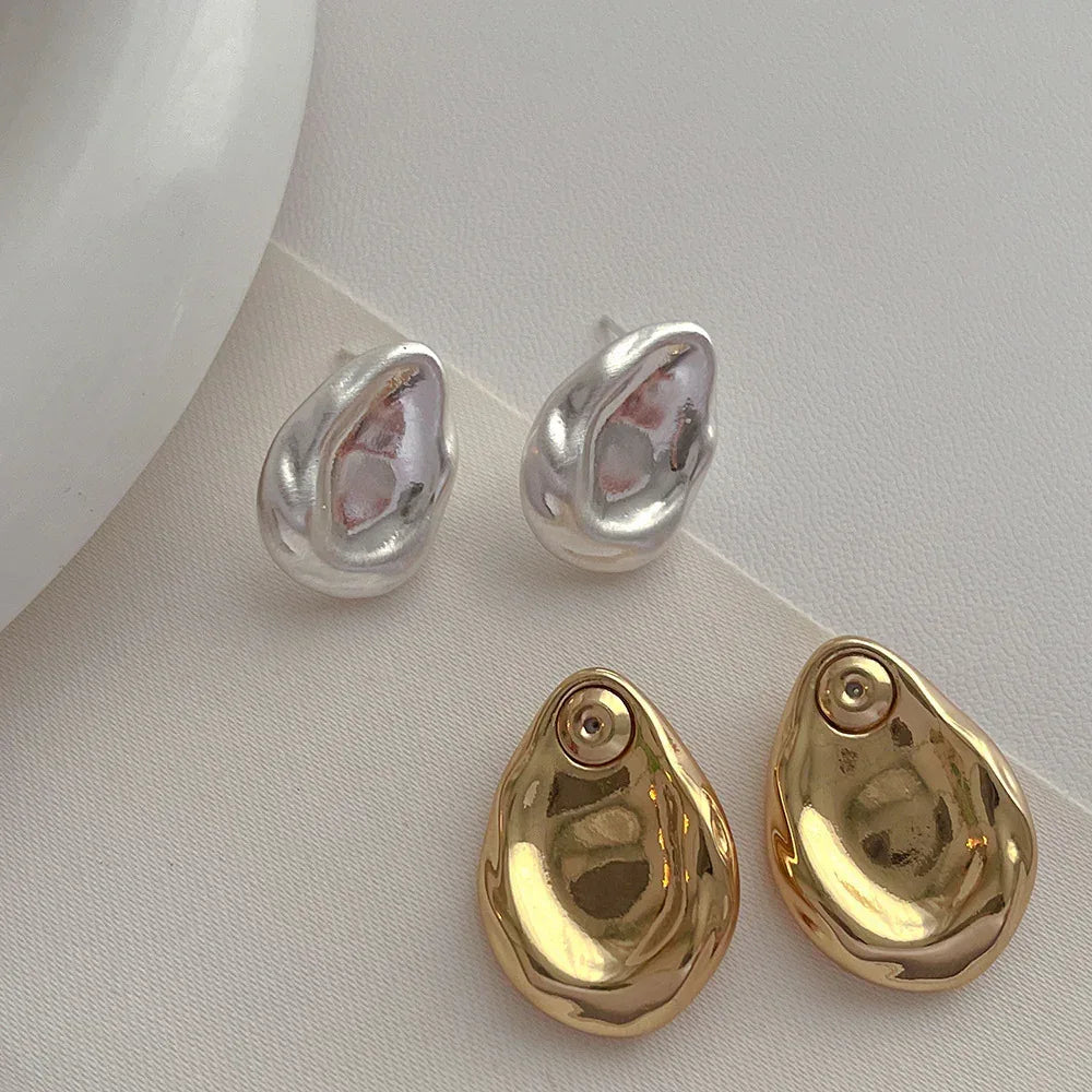 Front And Rear Wear Water Drop Ear Studs - Viexta