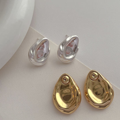 Front And Rear Wear Water Drop Ear Studs