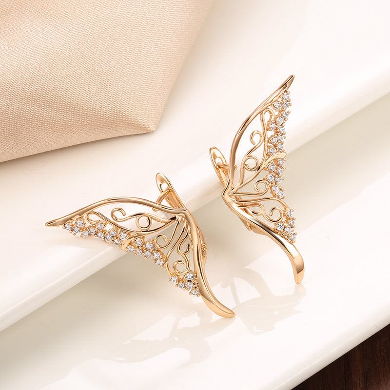 Women Fashion Wing Ear Studs