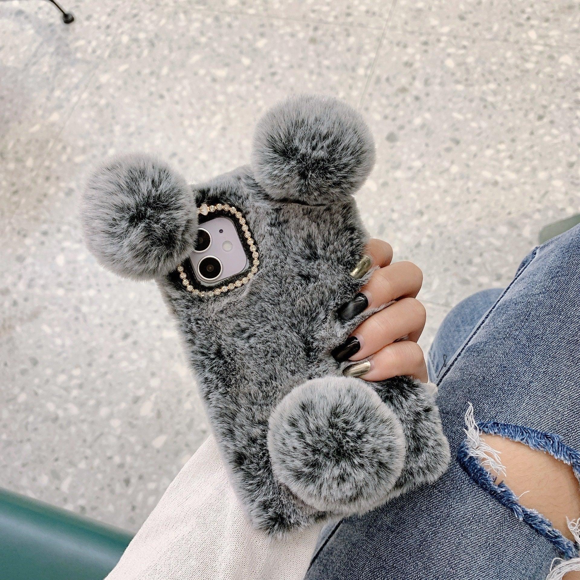 Cute Plush Panda Thermal iPhone Case - Viexta