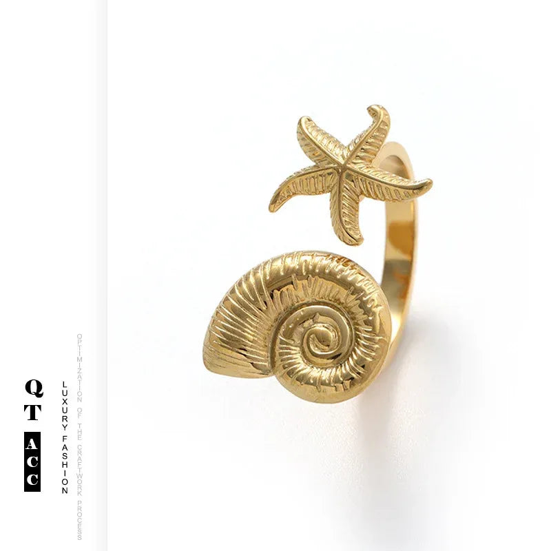American Retro Stainless Steel Luxe Ring - Viexta