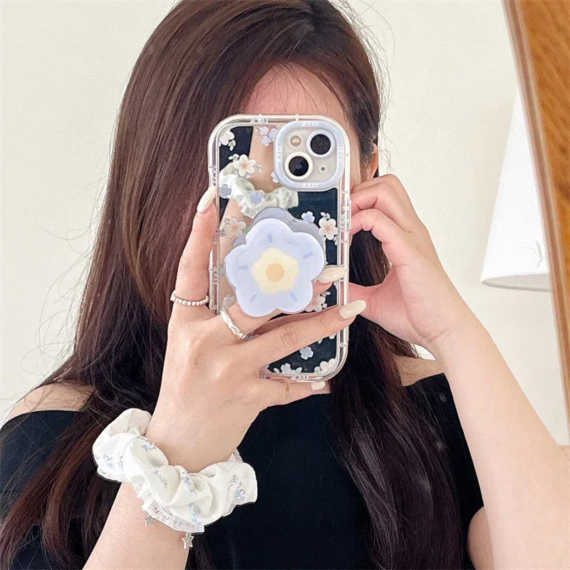 mirror-blue-flower-iphone-case - Viexta