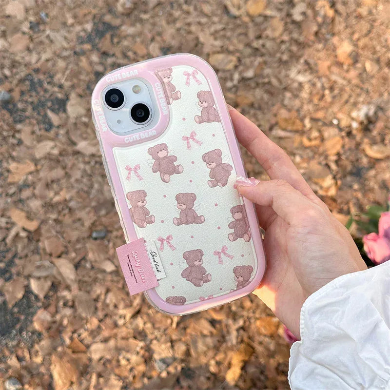 Bow Bear Lanyard iPhone Case - Viexta