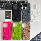 Creative Pleated Love Phone Case - Viexta